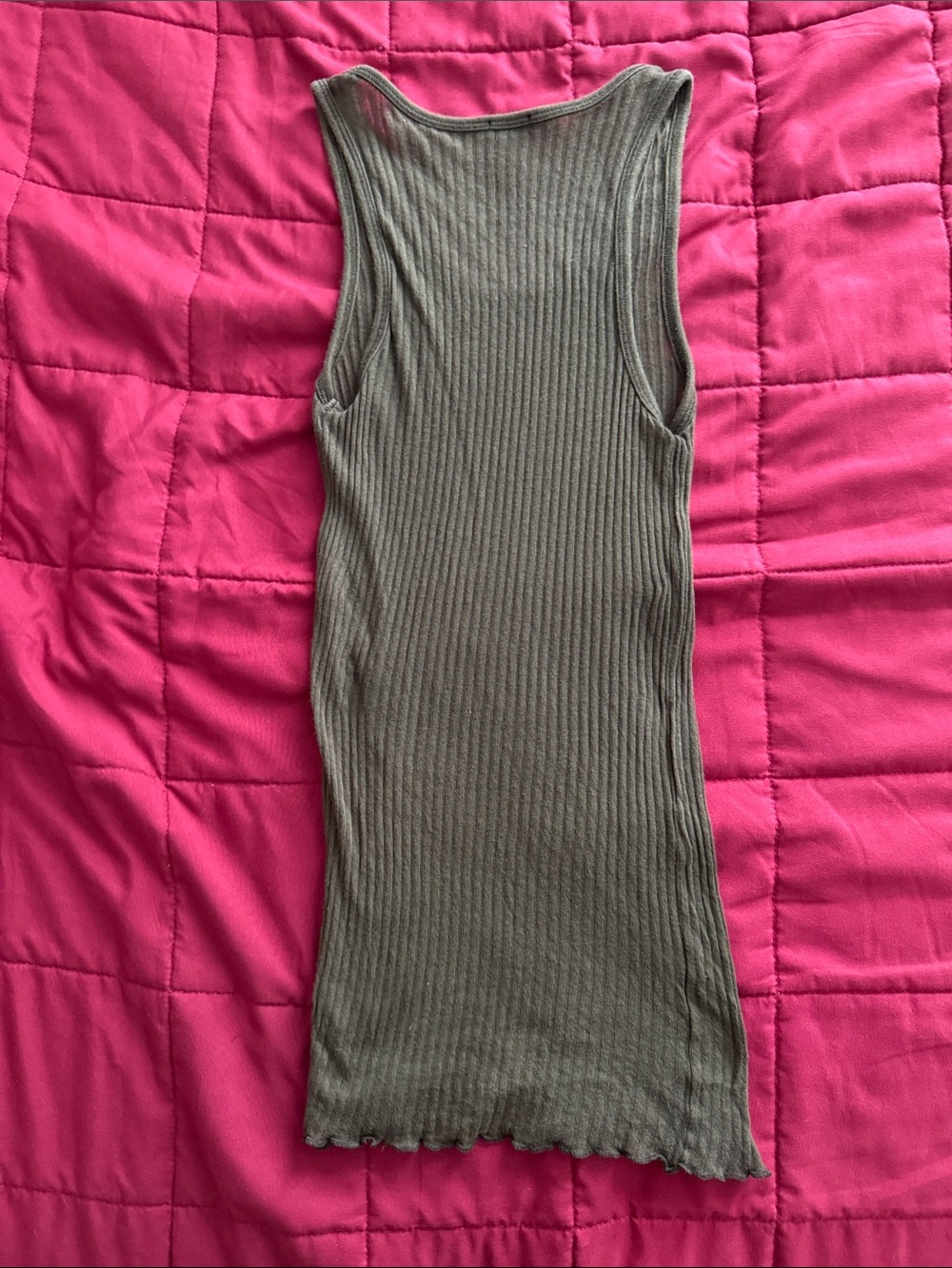 Splendid Brown Ribbed Tank - Picture 3 of 3